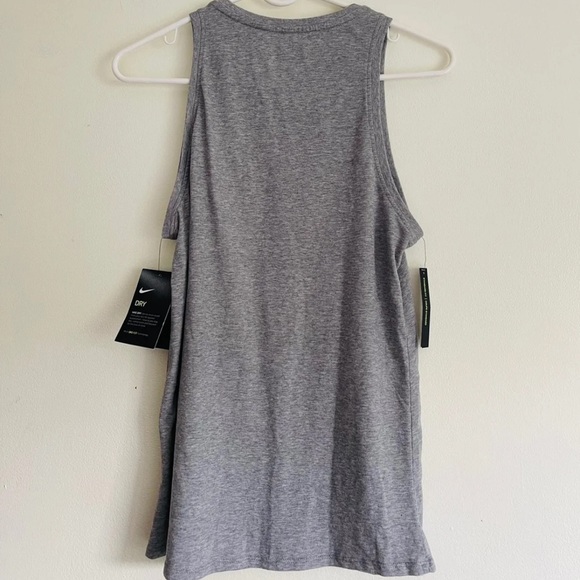 NEW Nike Yoga Dri-Fit Swoosh Grey Tank - Picture 6 of 6